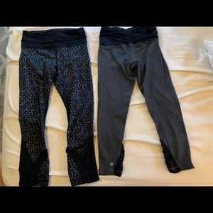 Lululemon leggings! Grey and black size 4